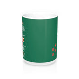 Ceramic Mug -Two-Sided Theme - A House Isn't a Home Without Paws - Green - Personalize - in 11oz OR 15oz - Daisey's Doggie Chic