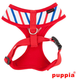 Puppia "Capitane" Red Choke-Free Halter Harness with Smart Tag - Daisey's Doggie Chic