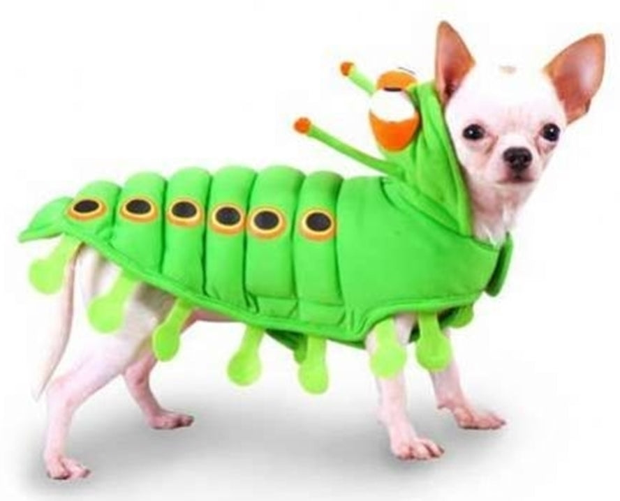 Speckled Green Caterpillar Costume Suit for Dogs - Daisey's Doggie Chic