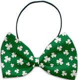 Lucky Green Clover Bow Tie and Clip On Charm set for Dogs - Daisey's Doggie Chic