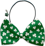Lucky Charm  Mardi Gras  - Fun Party Themed Bowtie 2-Pack set with Charm Accessory for Dogs or Cats - Daisey's Doggie Chic