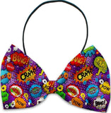 Comics & Balloons  - Fun Party Themed Bowtie 2-Pack set with Charm Accessory for Dogs or Cats - Daisey's Doggie Chic
