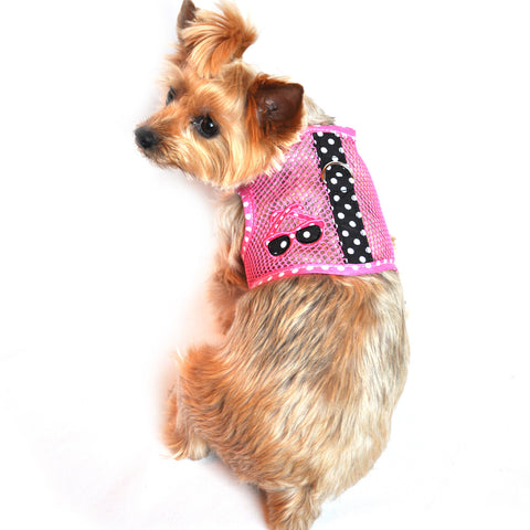 "Under The Sea" Sunglasses Cool Mesh Harness Vest and matching Leash Set - Daisey's Doggie Chic