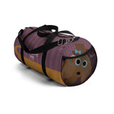 Exclusive Pet Art Duffel Bag - Long Day - Dachshund Spectacle Stripes - Dog Theme Bag - 2 Sizes S or L - personalize - Daisey's Doggie Chic