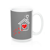 Ceramic Mug -Two-Sided Theme - A House Isn't a Home Without Paws - Gray - Personalize - 11oz OR 15oz - Daisey's Doggie Chic