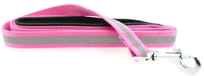 Reflective Nylon Leash with Soft Grip Handle - 60" Long x 3/4" wide - Available in 6 colors - Daisey's Doggie Chic