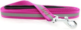 Reflective Nylon Leash with Soft Grip Handle - 60" Long x 3/4" wide - Available in 6 colors - Daisey's Doggie Chic