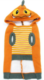 Scaly Dragon Themed Hoodie Sweater in Color Pumpkin - Daisey's Doggie Chic