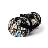 Exclusive Pet Art Duffel Bag - Jazzy Notes Dogs Dance to Their Own Beat Collage- 2 Sizes S or L - personalize - Daisey's Doggie Chic