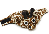 Plush Giraffe Full Character Hat with Mane - Includes Charm Accessory - Pet Sizes XS to XL - Daisey's Doggie Chic