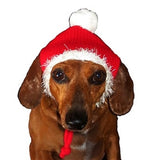 Candy Cane Striped Knit Scarf for Dogs Color Red/White - Daisey's Doggie Chic