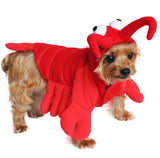 Plush Red Lobster Costume for Dogs - Daisey's Doggie Chic