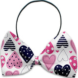 Hippy Love - Fun Party Themed Bowtie 2-Pack set with Charm Accessory for Dogs or Cats - Daisey's Doggie Chic