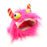 Furry Monster Hat for Dogs in 2 Colors Pink or Blue - Sizes XS to XL - Daisey's Doggie Chic