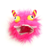 Furry Monster Hat for Dogs in 2 Colors Pink or Blue - Sizes XS to XL - Daisey's Doggie Chic