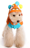 Cute Little Monster Themed Raincoat for Dogs in Color Orange Multi - Daisey's Doggie Chic