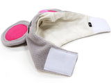 Plush Gray Mouse Hat with Pink Ears for Dogs - Mouse King Sizes XS to XL - Daisey's Doggie Chic