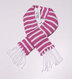Candy Cane Striped Knit Fringe Scarf for Dogs Available in 4 Colors - Daisey's Doggie Chic