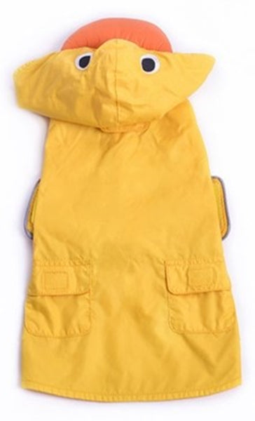 Yellow Duckie Duck Themed Raincoat for Dogs Daisey s Doggie Chic