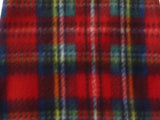 Cozy Classic Holiday Plaid Fleece Pullover Tank - in Red Tartan Plaid - Daisey's Doggie Chic