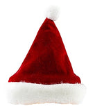 Red Velvet Santa Hat and Snowflake Scarf set with Candy Cane Charm - Dog Sizes S to L - Daisey's Doggie Chic