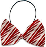 Prancing Reindeer - Holiday Themed Bowtie 2-Pack set with Charm Accessory for Dogs or Cats - Daisey's Doggie Chic