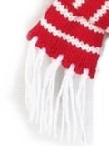 Candy Cane Striped Knit Fringe Scarf for Dogs Available in 4 Colors - Daisey's Doggie Chic