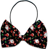Santa's Party - Holiday Themed Bowtie 2-Pack set with Charm Accessory for Dogs or Cats - Daisey's Doggie Chic