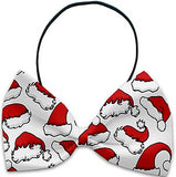 Santa Hats & Trains- Holiday Themed Bowtie 2-Pack set with Charm Accessory for Dogs or Cats - Daisey's Doggie Chic