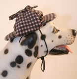 Deluxe Sherlock Bones (Holmes) Tweed Costume Coat with Hat - Daisey's Doggie Chic