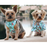 Wrap-Snap-n-Go  Choke-Free Harness in Surfboard Palms Print - Daisey's Doggie Chic