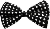 Super Fun & Festive Bow Tie for Small Dogs in Black Swiss Dot - Daisey's Doggie Chic
