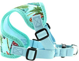 Wrap-Snap-n-Go  Choke-Free Harness in Surfboard Palms Print - Daisey's Doggie Chic