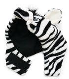 Plush Zebra Hat with Mane and Tail - Includes Charm Accessory - Pet Sizes XS to XL - Daisey's Doggie Chic