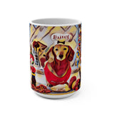 BEST1A Daisey Christmas Floating Candy Art Mug 15oz - Daisey's Doggie Chic