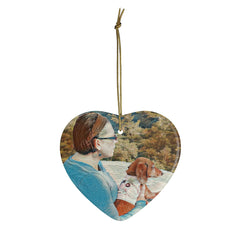 Daisey & Me Heart Ceramic Ornaments - Daisey's Doggie Chic