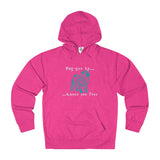 Pug-ger Up Kisses are Free - pet Pug Themed Unisex French Terry Hoodie - Adult sizes XS thru 3XL - available in 10 Colors - Daisey's Doggie Chic