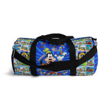 Joann Pohlig Quotes Goofy and Friends Collage Blue Star DUFFEL size Large - Daisey's Doggie Chic
