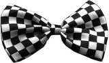Super Fun & Festive Bow Tie for Small Dogs in Black Checker - Daisey's Doggie Chic