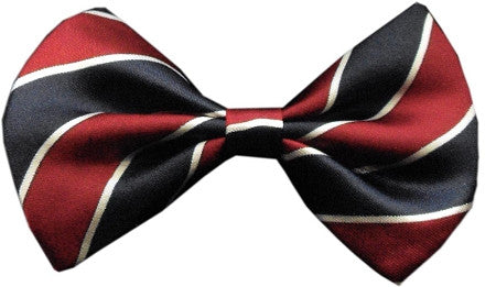 Super Fun & Festive Bow Tie for Small Dogs in Classic Navy Stripes - Daisey's Doggie Chic
