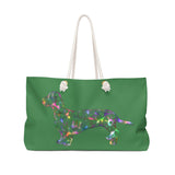 A Dachshund Weekender Bag - Color Zucchini - Oversized Tote – Free Personalization - Daisey's Doggie Chic