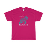 Schnauzzy - Schnauzer Themed - Deluxe Crewneck T-Shirt - Adult (Unisex) Sizes S,M,L,XL,2XL in 19 colors - Daisey's Doggie Chic