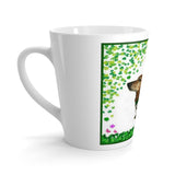 Exclusive Lucky Dog 4-Leaf Clover Themed Latte Mug - 12oz - Daisey's Doggie Chic
