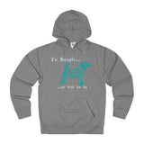 To Beagle or Not to Be  Themed Unisex French Terry Hoodie - Adult sizes XS thru 3XL - available in 10 Colors - Daisey's Doggie Chic
