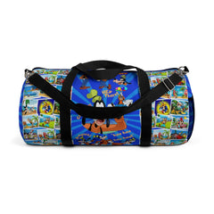 Joann Pohlig Quotes Goofy and Friends Collage Blue Star DUFFEL size Large - Daisey's Doggie Chic