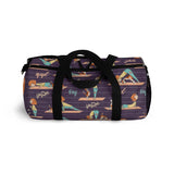 Exclusive Pet Art Duffel Bag Yoga Girl with Yoga Dog - Gym Bag - Choice of Color & Size - personalize - Daisey's Doggie Chic