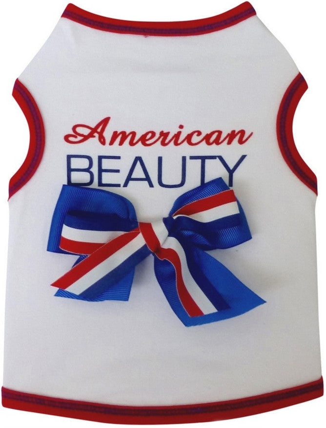 American Beauty Tank Dress in color Red/White/Blue - Daisey's Doggie Chic
