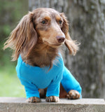 Sweet Dreams Long John Thermal Pajamas in color Bright Baby Blue - Daisey's Doggie Chic