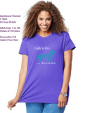Dachshund Themed Crewneck T-Shirt – Cuddle up With a Dachshund Logo - Adult (Unisex) Sizes 3XL,4XL,5XL in 19 colors - Daisey's Doggie Chic