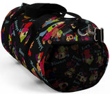 Exclusive Dog Art Duffel Bag Colorful Patchwork Dogs with Cutesy Names - Gym Bags - Sizes S or L -  personalize - Daisey's Doggie Chic